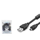 Hadron Hdx7520 Usb Mini V3/5Pin To Usb Kablo 5M Siyah