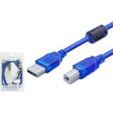 Hadron HDX7544 USB-A M USB-B M 5 mt Mavi Yazıcı Kablosu