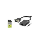 HADRON Hdx7794 Vga To Hdmi F Çevirici Audio 1080p Siyah