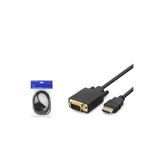HADRON HDX7795 HDMI to VGA Görüntü Kablosu 1080p 1.8 m Siyah