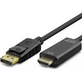 Hadron HDX7796 Dısplay (M) To HDMI (M) Kablo 4K 30HZ 1.8m Siyah