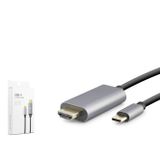 HADRON HDX7837 Type-C to HDMI Görüntü Kablosu 4K 60 Hz 1.8 m - Gri