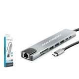 Hadron Hdx7841 Type-C Combo Hub Hdmı 4K Usb 3.0 Lan Kart Okuyucu 8 Port