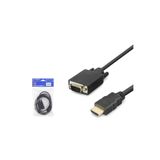 HADRON HDX7872 HDMI to VGA Görüntü Kablosu 1080p 1.8 m - Siyah