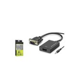 HADRON HDX7874 VGA to HDMI Ses Çıkışlı Görüntü Dönüştürücü 1080p Siyah