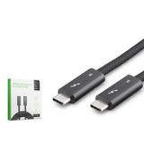 HADRON HDX7894 Type-C Thunderbolt 5 120 Gbps 240W 16K 60 Hz Şarj ve Data Kablosu 3 m Siyah
