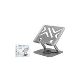 HADRON HDX8017 Laptop + Tablet Standı Karbon Çelik Silikon Kaymaz - Gri