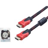 Hadron HN4186 HDMI Kablo Örgülü 1.4mt - Çok Renkli