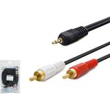 Hadron HN4250 Aux To 2rca Kablo Sarı Uç - 3m