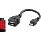 Hadron HN4590K Micro USB To USB 10CM OTG Kablo Uyumlu USB Cihazlar İçin Kutulu