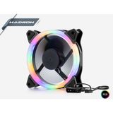 Hadron HR2550 12CM Ledli Kasa Fanı - Siyah