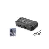 HADRON M1 PRO Android HarmonyOS Mobil Oyun Klavye Mouse Adaptörü Bluetooth 5.0 Type-C Siyah