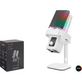 Hadron M6W Gaming Rgb Masaüstü Mikrofon Type-C 192KHZ 24BIT Beyaz - Yok