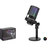 Hadron ME6SB Gaming Rgb Masaüstü Mikrofon Mikser Kontrollü Type-C 192KHZ 24BIT Siyah
