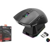 Hadron Mofan MF1215B Şarj Standlı Kablosuz Gaming Rgb Mouse - Siyah