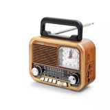 Hadron Nns Ns7113bt Bluetooth Nostaljik Fm Radyo Tws Usb Tf Analog Saatli Taşınabilir Hoparlör
