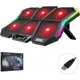 Hadron Notebook Soğutucu 6 Fanlı Rgb Ledli Hadron Labrador