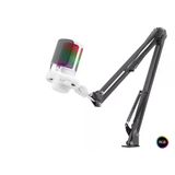 Hadron Rgb Mikrofon Seti Boom Mikrofon Kolu Type-C 192Khz 24Bit Beyaz ME6S35W