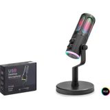 Hadron Su8 Gaming Rgb Masaüstü Mikrofon Dsp Gürültü Önleme Echo Type-C Siyah - Yok