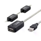 Hadron Usb Uzatma Kablosu 30 M - Silver Siyah HDX7525