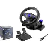 Hadron VW9824 Oyuncu Direksiyon Seti 180° Titreşimli Pedal ile PS3 PS2 PC Uyumlu