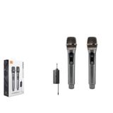 HADRON W1 KABLOSUZ ÇİFT MİKROFON 6.5MM SİYAH