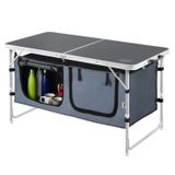 Haegs 120x60 cm Saklama Dolaplı Katlanır Kamp Masası