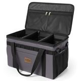 Haegs Araba Bagaj Organizer Çanta, Çok Amaçlı Termal Çanta, Oto Organizer, Kamp Malzemeleri, Piknik Çantası, Taktik, Yalıtımlı Soğutucu Yemek Taşıma Çantası, 45 Lt, Gri