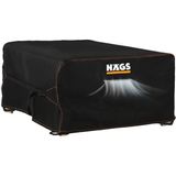 Haegs Bahçe Mobilyası Brandası Örtüsü, 125-125-74cm, Su Geçirmez, Havalandırmalı Masa ve Sandalye Koruma Kılıf - Siyah