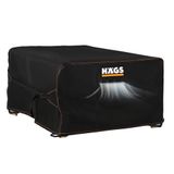 Haegs Bahçe Mobilyası Koruma Örtüsü, 200-200-90cm, Ağır Hizmet Oxford Kumaş, Su Geçirmez, Dış Mekan Veranda Masa Örtüsü, Havalandırmalı Masa ve Sandalye Koruma Kılıfı