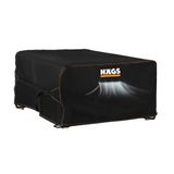 Haegs Bahçe Mobilyası Örtüsü, 150-150-74cm, Ağır Hizmet Oxford Kumaş, Su Geçirmez, Dış Mekan Veranda Masa Örtüsü, Havalandırmalı Masa ve Sandalye Koruma Kılıfı
