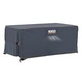 Haegs Bahçe Mobilyası Örtüsü, 200-160-74cm, Ağır Hizmet Oxford Kumaş, Su Geçirmez, Dış Mekan Veranda Masa Örtüsü, Havalandırmalı Masa ve Sandalye Koruma Kılıfı - Gri