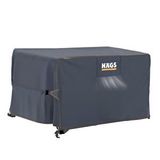 Haegs Bahçe Mobilyası Örtüsü, 200-200-90cm, Ağır Hizmet Oxford Kumaş, Su Geçirmez, Dış Mekan Veranda Masa Örtüsü, Havalandırmalı Masa ve Sandalye Koruma Kılıfı - Gri