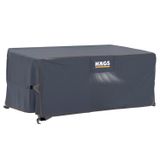 Haegs Bahçe Mobilyası Örtüsü, 240-180-100cm, Ağır Hizmet Oxford Kumaş, Su Geçirmez, Dış Mekan Veranda Masa Örtüsü, Havalandırmalı Masa ve Sandalye Koruma Kılıfı Gri