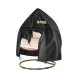 HAEGS Bahçe Salıncağı Örtüsü, Rattan Salıncak Koltuk Koruma Kılıfı Brandası, Hamak Sandalye Dış Mekan Su Geçirmez Mobilyası Koruyucu Örtü - Çift Kişilik, 230 x 200cm