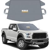 Haegs Buz ve Kar Önleyici Araç Ön Cam Örtüsü Brandası / Oto Cam Koruyucu Güneşlik (185X109CM) Xl Gri - 185 x 109 cm