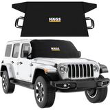 Haegs Buz ve Kar Önleyici Araç Ön Cam Örtüsü Brandası / Oto Ön Cam Koruyucu (165X76CM) Xs Siyah - 165 x 76 cm