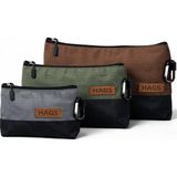 Haegs Fermuarlı Küçük Alet Çantası, Oxford Kumaş, Çok Amaçlı Alet Takım Organizer Çantası (3`lu Karışık Boy - Doğal Renkler) - 3' Paket Karışık Boy