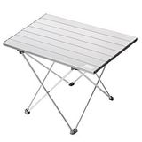 Haegs Full Alüminyum Katlanır Kamp Masası, Piknik, Bbq, Balıkçılık, Avcılık, Plaj, Hiking İçin Kolay Taşınabilir Kompakt Outdoor Ultra Hafif Kamp Masası Medium - Gümüş