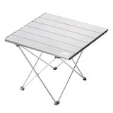 HAEGS Full Alüminyum Katlanır Kamp Masası, Piknik, BBQ, Balıkçılık, Doğa Aktiviteleri, Plaj için Kolay Taşınabilir Kompakt Outdoor Ultra Hafif Kamp Masası - Piknik Sehpası - küçük Boy - Gümüş