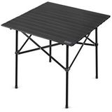 HAEGS Haegs Güçlendirilmiş Alüminyum Katlanır Kamp Masası, Katlanabilir Outdoor Masa, Sağlam Gövdeli Kamp Masası, , 3-4 Kişilik, 70x70x60cm Siyah