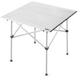 Haegs Kamp Masası, Güçlendirilmiş Alüminyum Katlanabilir Outdoor Masa, Piknik Masası, Menteşeli Sistem, Dayanıklı Sağlam Gövdeli Kamp Masası, Taşınabilir Hafif, 3-4 Kişilik, 70x70x60cm Gümüş