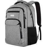 Haegs Laptop Sırt Çantası, Multi Cepli Bay ve Bayan Unisex Günlük Sırt Çantası Organizer Çanta Gri