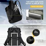 Haegs Laptop Sırt Çantası, Seyahat Çantası Hafif El Çantası Küçük Bavul Valiz, Uçak Onaylı Kabin Çantası, Erkek Ve Bayan İçin, 15.6 İ