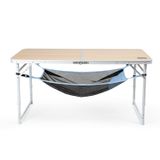 Haegs Masa Altı Saklama Filesi, Kamp Piknik Outdoor için Masa Altı Kamp Malzemeleri Eşya Depolama, Düzenleyici Organizer Kese Hurç File - L - 70x30 cm - Mavi