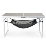 Haegs Masa Altı Saklama Filesi, Kamp Piknik Outdoor için Masa Altı Kamp Malzemeleri Eşya Depolama, Düzenleyici Organizer Kese Hurç File - XL - 80x40 cm - Gri