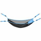 Haegs Masa Altı Saklama Filesi, Kamp Piknik Outdoor için Masa Altı Kamp Malzemeleri Eşya Depolama, Düzenleyici Organizer Kese Hurç File - XL - 80x40 cm - Mavi