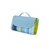 Haegs Piknik Örtüsü, Çanta Kamp Matı, Plaj Matı, Piknik Yer Örtüsü, Seyahat, Kamp, Outdoor, Park Çim Kum Tutmaz, Su Geçirmez, Kullanışlı Çanta Model, Katlanabilir 200x150cm - Mavi Yeşil Çizgiler