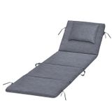 Haegs Plaj Minderi, Plaj Çantası Tasarımlı, Katlanır Plaj Matı, Yastıklı, Plaj Şezlong Minderleri, 22 Dens 180x53x2cm - Gri