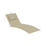 Haegs Şezlong Minderi, Havuz Plaj Outdoor Kamp Için Katlanır Sünger Minder, Dış Mekan Süet Kumaş Kılıf, Dış Mekan Mobilyaları Için Veranda Yedek Minderi - 22 Dens - 180X55X4 cm - Bej - Geometrik - 10